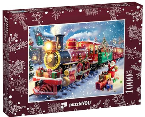 Puzzle 1000 Teile XXL „Der Polar-Express bringt viele Geschenke“ – aus der Puzzle-Kollektion Weihnachten
