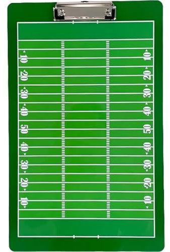 Ericetion American Football Klemmbrett, Doppelseitiges, Trocken Abwischbares Klemmbrett, Coaching-klemmbrett, Abwischbares Taktikbrett Für American Football Baseball