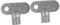 LIFKOME 2pcs Radiator Valve Keys for Bleeding Durable Plumbing Tool Lightweight and Versatile Wrench for Home and Systems Compact Design