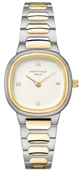 Rosefield Damenuhr Gaia XS Armbanduhr Damenarmbanduhr Analog Uhr Ziffernblatt Quarz Uhrwerk Mineralglas Edelstahlarmband Gold Silber Rosegold
