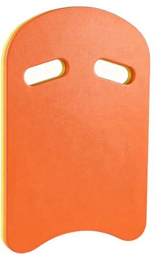 Swimming Float, Kickboard Swimming for Adults, Swim Board for Pool Training, Orange U-Shaped Float, Dimensions 44 cm by 29 cm by 2.5 cm