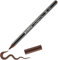 Porzellanstift braun e 4200 - 1 Stift - Pinselspitze 1-4 mm - Filzstift zum Beschriften u. Dekorieren von Keramik, Porzellan - spülmaschinenfest, lichtechte Tinte, schnell trocknend - edding