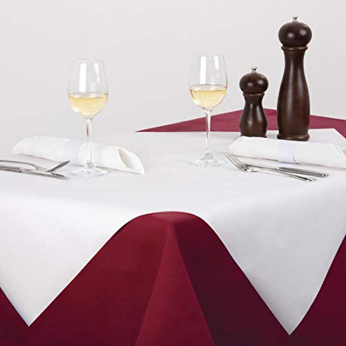 Package of: 25 900 x 900 mm White Paper Placemat Tork