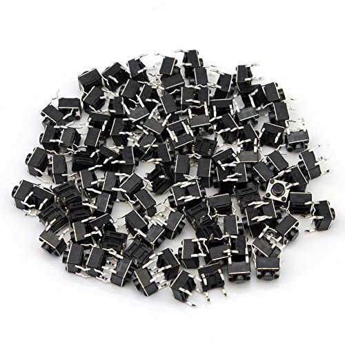 20 Pcs Demarkt 4-Pin Mini Micro Momentary Tactile Push Button Switch for Breadboards (6 * 6 * 5mm)