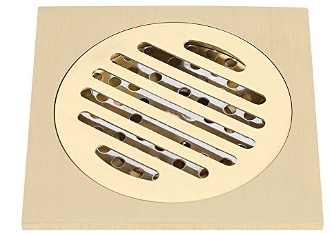 4x4 Inches Messing Square Anti Geruch Bodenablauf Bad Duschablauf Badablauf Bodenablauf mit abnehmbaren Sieb