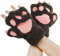 AfinderDE Halbhandschuhe Fingerlos Handschuhe Damen Mädchen Plüsch Halb Handschuhe dicken warmen Fingerhandschue Cartoon Tier Bär Katze Krallen Winterhandschuhe