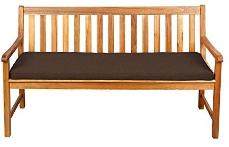 Gutekissen® Sitzkissen für Bank, Gartenschaukeln, Sitz, glatt. FK5 (110x50x5, Braun)
