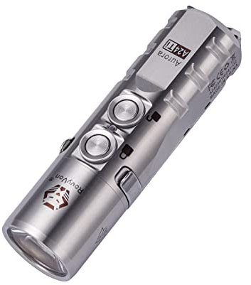 RovyVon Aurora A24 Titan-LED-Taschenlampe, 1000 Lumen, kleine Hand-Taschenlampe, wiederaufladbar, EDC-Schlüsselanhänger mit baren Batterien, 7 Modi, wasserfest für Wandern, Camping