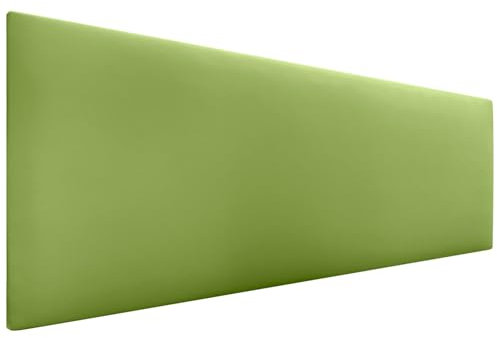 DHOME Kopfteil aus Kunstlederoder Stoff AQUALINE Glatt mit Beinen Kopfteil gepolstert Luxusbett Kopfteil (Kunstleder Grün, 160cm (Betten 150/160))