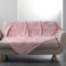 Douceur d'Intérieur, Plaid (125 x 150 cm) Bloomy Rose/Or, Coral Imprimé Métallisé