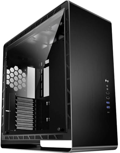 Jonsbo UMX6 Black Midi-Tower Gaming-Gehaeuse, Gehaeuse Schwarz, Schwarz - Tempered Glass
