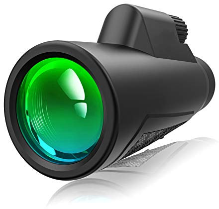 Monokulare Teleskop, Monokular Fernglas, 12X50 High Power BAK4 Prisma & FMC HD Monokular, mit Handy Halterung Stativ für Klettern Wandern Jagd Vogelbeobachtung