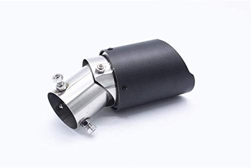 TAKPART 1PC Universal einstellbar Auspuffrohr Schalldämpfer Endschalldämpfer Edelstahl Endrohr Auspuffendrohr Auspuffblende für 60 mm Durchmesser Rohr(63mm-89mm)