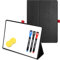 iNenya - Tragbare 31cm x 22cm kleine Whiteboard, magnetisches Trockenlöschbrett mit 3 Markern, Radiergummi & stilvollem rotem elastischen Stifthalter für Geschäft, Bildung & Zuhause
