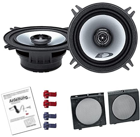 Alpine SXE-1325S Auto Lautsprecher Boxen 400 Watt 13 cm Koax passend für VW Golf 2 1983-1992 Türen Front