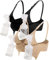 iLoveSIA Hands-Free Pumping Bra – Adjustable, Comfortable Nursing & Breastfeeding Bra, Soft Support for Multitasking Moms, Perfect for Pumping & Nursing 2Pack Color Black+Nude M Size