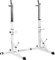 MOVIT® Squat Rack BASIC mit Dip-Station, Höhe und Breite verstellbar, Langhantel-Ablage Hantel-Ständer Heim-Trainingsgerät Home-Gym, weiß