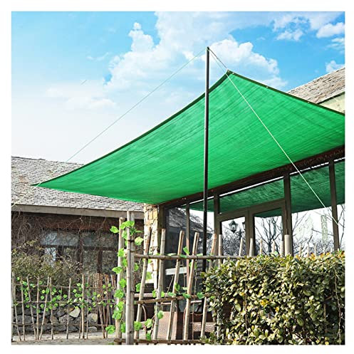 PLOEA Voile D'ombrage Filet Toile D'ombrage Filet Confidentialité Vert Anti UV Bâche Maille, pour Fleurs, Balcons, Carports, Taille Personnalisable (Color : A, Size : 5x8m)