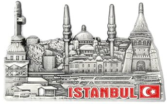 3D City Metall Kühlschrankmagnete Land Urlaub Souvenir London Paris NewYork Berlin Dubai Amsterdam Rom Prag Mailand Barcelona Venedig (Istanbul)