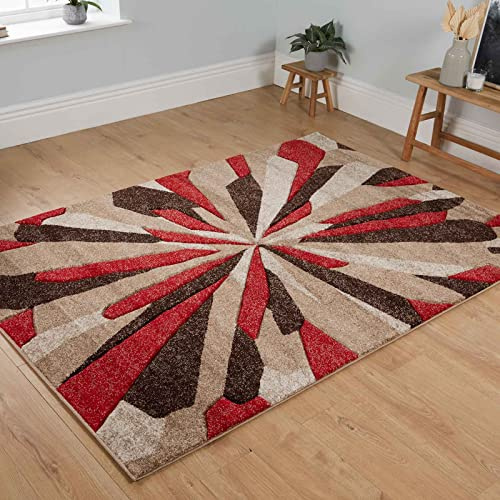 Rugs 4 Sale Vogue 12mm Thick Pile Modern Area Rug Living Room, Bedroom, Office And Home Decor l Ideal For Kids Room, Dining Hall,Indoor Carpet Mat(160x220cm)