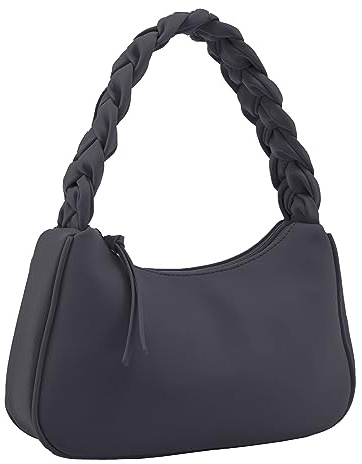 Emperia Geflochtene Top-Griff Umhängetasche für Frauen, trendige Designer kleine Hobo Tote Handtasche