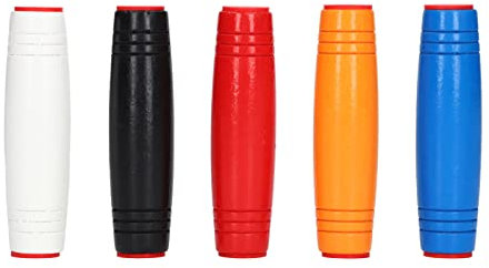 RiToEasysports Anti-Stress-Flip-Stick, 5 Stück, Tragbarer Holz-Desktop-Flip-Stick, Erwachsene Kinder, Stressabbau, Tumbling Stick, Spielzeug für das Heimbüro Dekompressionsspielzeug