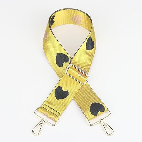 Verstellbarer Schultergurt Taschengurt für Taschen,75-135cm 5cm Breit Schulterriemen Umhängegurt mit Liebe Herz Muster Taschenriemen Mädchen DIY Zubehör Taschenhenkel Für Taschen Handtaschen,#10