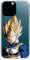 Personalaizer Official Dragon Ball Z Vegeta Super Saiyan Transparent Flexible TPU Silicone Case for iPhone 14 Pro Max - Printed Design