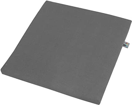 KETTtex EXKLUSIV Auflage Hocker Anthrazit I Gartenstuhl Polster 48x48x4cm I KTH2 Sitzauflage weich & strapazierfähig I langlebige Stuhlauflage pflegeleicht I Dessin 8867