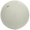 Leitz Ergo Active Sitzball mit Anti-Wegroll-Funktion, Ergonomische Alternative zum Bürostuhl, Gymnastikball, 55 cm Durchmesser, Stoffbezug, Für Büro oder Home Office, Ergo-Serie, Hellgrau, 65410085