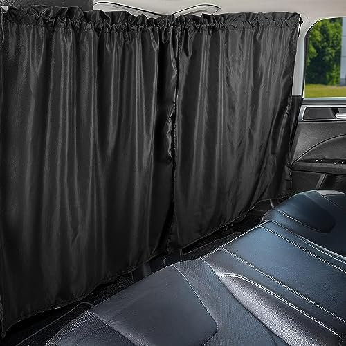Auto Trennvorhänge Sonnenschutz, Auto Vorhang Heckscheibe Vorhang Trennvorhang Reise Privatsphäre Vorhang Abnehmbarer Sichtschutz Auto für Alle Auto Sonnenblende Reisen Camping