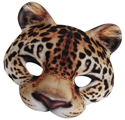 KOMBIUDA 1stk Halloween-maske Leistung Leoparden-foto-requisite Maskenkostüm Fuchsmaske Maskenball Masken Leoparden Halbmasken Bühnenauftrittsmaske Wildtiermaske Unisex 3d Mann Maskara Eva