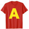 Buchstabe A Gelb Halloween Kostüm Weihnachten T-Shirt