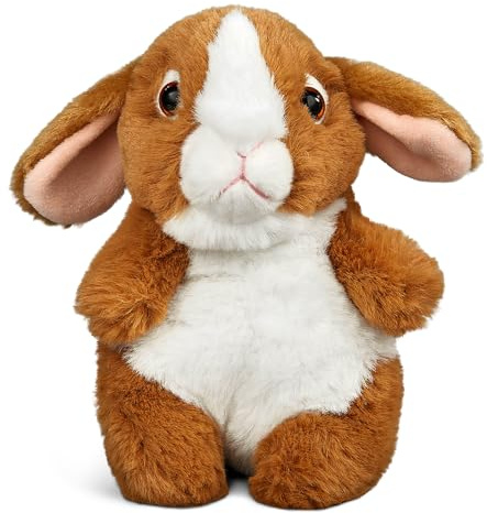 Living Nature Baby Braunhase Stofftier Plüschtier | Flauschiges und Kuscheliges Waldbewohner Tier | Weiches Spielzeuggeschenk für Neugeborene und Babys | Naturli Umweltfreundlich