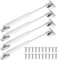 4 Pcs Gas Struts Heavy Duty, 100N Gas Spring Struts, Slow Down Lid Stay Support Damper, Soft Close Hinges for Kitchen Cupboards Cabinet Door Heavy Duty Lid Hinges