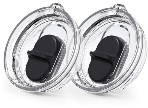 Soledea Paquete de 2 tapas resistentes a derrames de 20 onzas compatibles/reemplazo con Yeti Rambler taza de viaje de 20 onzas solamente