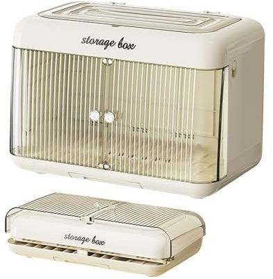 Babyflaschen-Organizer | Aufbewahrungsbox für Stillflaschen, großer Behälter, Abtropfgestell, staubdichtes Flaschenregal, Trockenhalter, transparente Aufbewahrungsbox für Stillflaschen