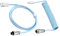 kesurpae Cable de Datos de Resorte con Teclado de Interfaz Tipo c ampliamente Compatible, Teclado mecánico en para Espiral ABS, Cable de Enchufe de aviación DIY, Azul