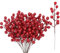 LATRAT 20 Stück Künstlicher Beerenzweig, Rote Beeren Deko, Künstliche Beeren Rot, Rote Beeren Deko Weihnachten für Weihnachtsbaum Dekoration DIY Handwerk Hochzeit, Party Winter Dekoration
