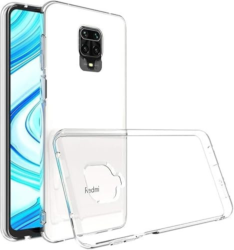 PhoneThrone 1 Cover per XIAOMI REDMI NOTE 9 PRO, Custodia Gel Trasparente Morbida Silicone Sottile TPU [Ultra Leggera e Chiaro]