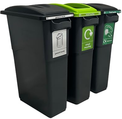 Simpler Recycling Station - Sustainabin - 70L, Recycle Station, Recycle Bin, General Waste, Mixed Recycling, Food Waste, Bin