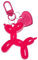 Pithayla Schlüsselanhänger für Mädchen, Cute Ballon Dog Design Damen Keychain Schlüssel Taschenanhänger für Rucksack Bag, Aesthetic Charm Accessories (Full Rose Red)