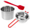 JECOMPRIS 1Ensemble Creuset Acier Inoxydable Spatule pour Fondre Beurre pour Desserts Sauces Utilisation Facile