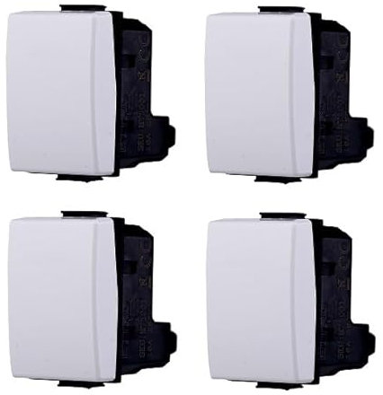 Elettrico Store Interruttore Unipolare 1P 10A Compatibile Con Supporto Bticino Matix Kit 4pz