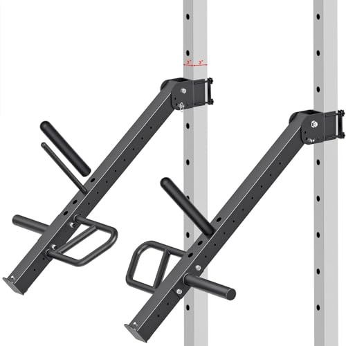 Kipika Power Rack Jammer Arms – Verstellbare Höhe & Winkel Hebelarmsystem für Power Cages mit 1,6 cm oder 2,5 cm Löchern – passend für 5,1 cm olympische Platten – 1 Paar