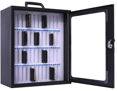 Pavo - Smartphone-Schrank, für 48 Smartphones, Größe: 445x376x205mm, dunkelgrau