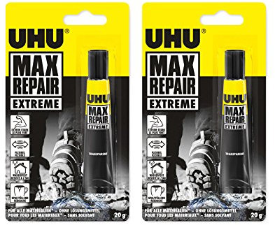 2 x UHU MAX Repair Extreme 2 x 20 g para todos los materiales