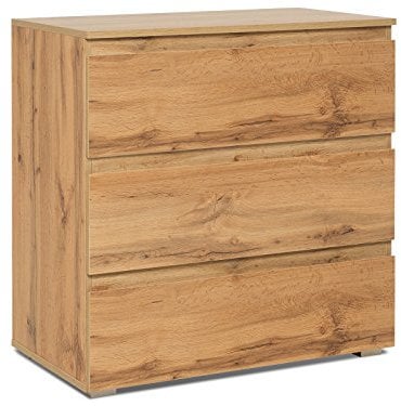 möbelando Kommode Anrichte Sideboard Highboard Standschrank Holzschrank Flur Ravenna IV Honig-Eiche