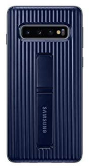 Coque renforcee avec fonction Stand Bleu Galaxy S 10
