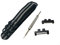 Richie strap] 20mm 5 Ring Nylon Watch Band Strap GMWB5000 Metal Adapters Kit for Casio GShock G-Shock GMW-B5000 (Black Gray)